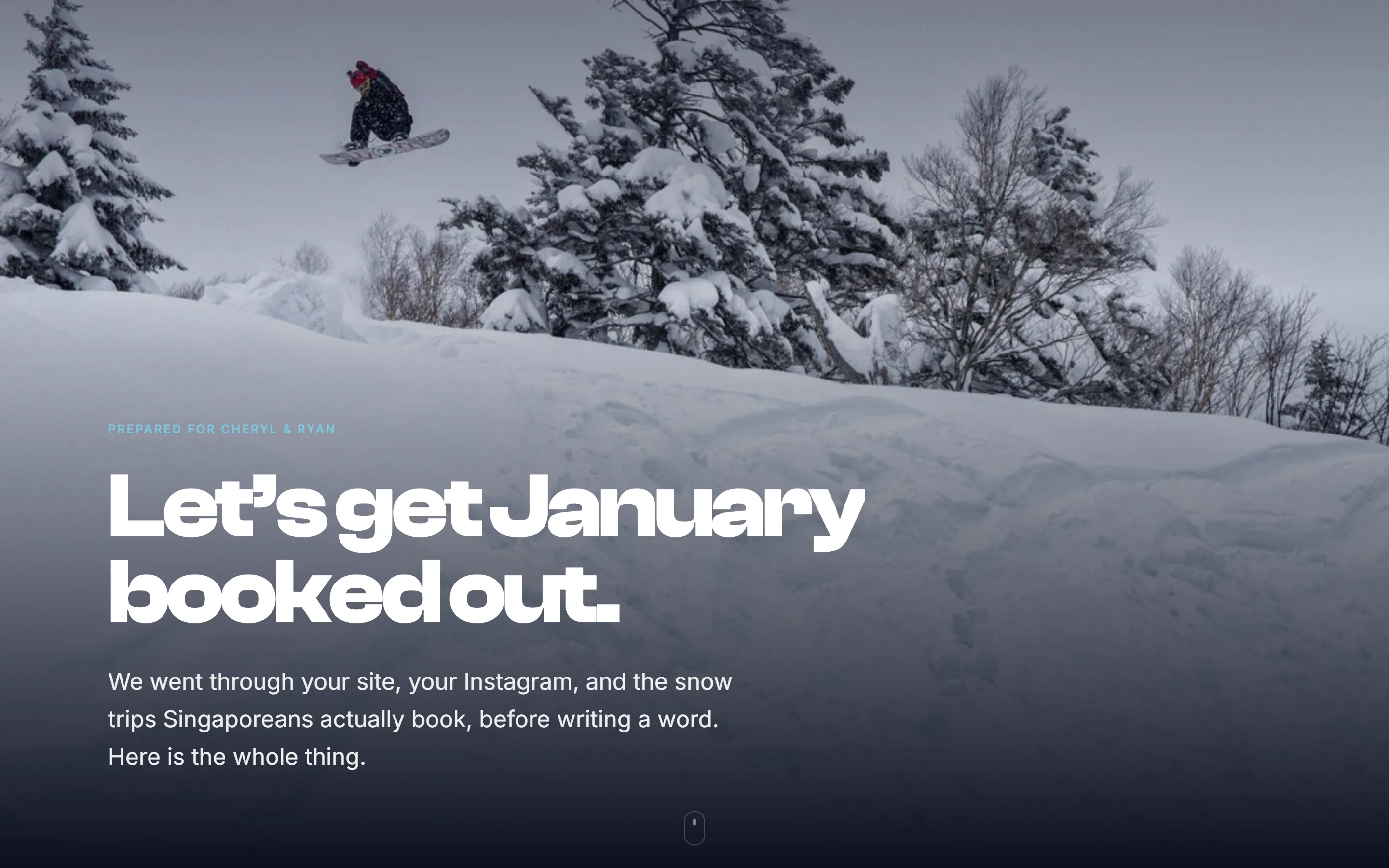 Beyond Snow website